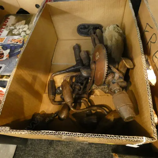 BOX LOT ASST VINTAGE TOOLS 