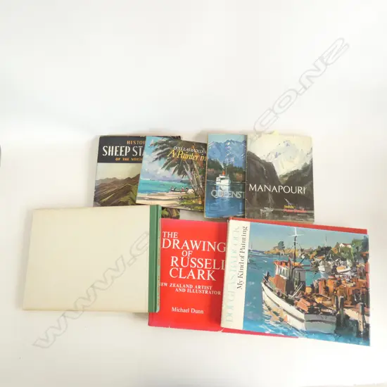 LOT 7 ASST NZ ART BOOKS - PETER BEADLE / COLIN WHEELER / RUSSELL CLARK ETC