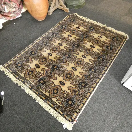 AFGHAN TURKOMAN RUG 1290 X 960MM