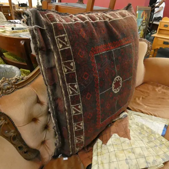 LGE TURKISH CUSHION HAND WOVEN WOOL PILE 800x700mm