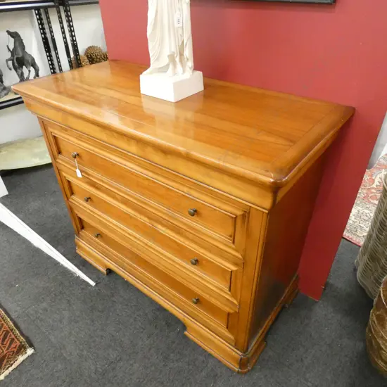 GRANGE? QUALITY CHEST OF 3 DRAWERS SQUARE PEG DETAIL...