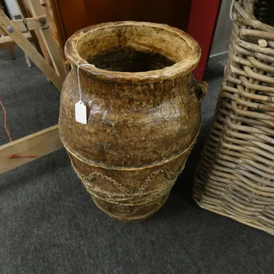 LG MING DYNASTY STYLE BROWN WINE VASE H. 500MM