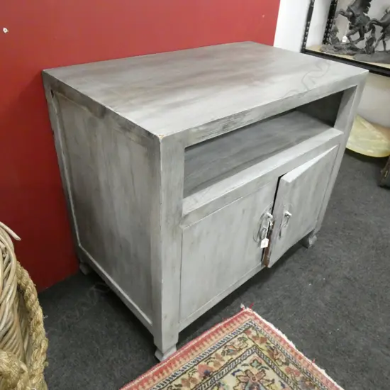 ELM OVERPAINTED TWO DOOR CABINET W. 840 X H. 500MM