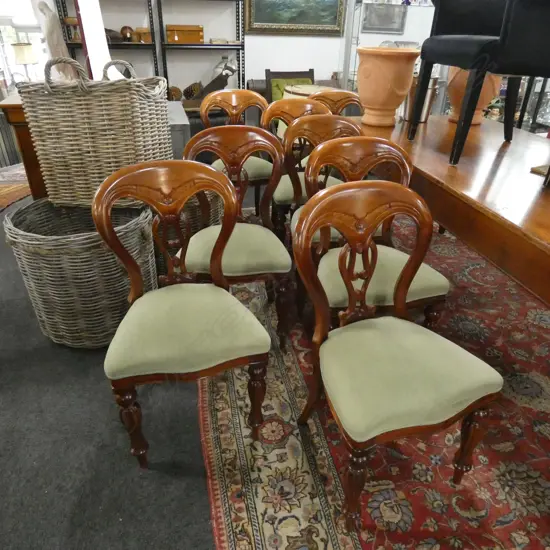 8 BALLOON BACK CHAIRS