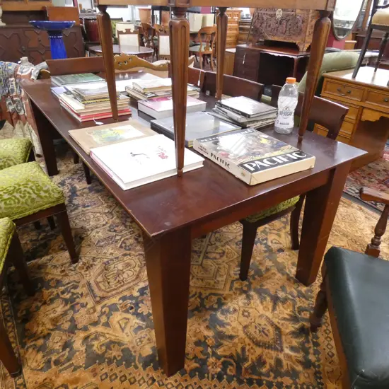 ROSE AND HEATHER SWAMP KAURI DINING TABLE W. 2140 X D. 995 X H. 760MM