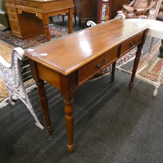 MAHOGANY HALL TABLE W.1120mm D.340mm H.750mm