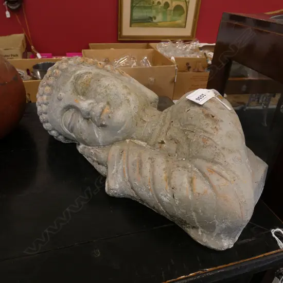 SLEEPING BUDDA TERRACOTTA L 400MM