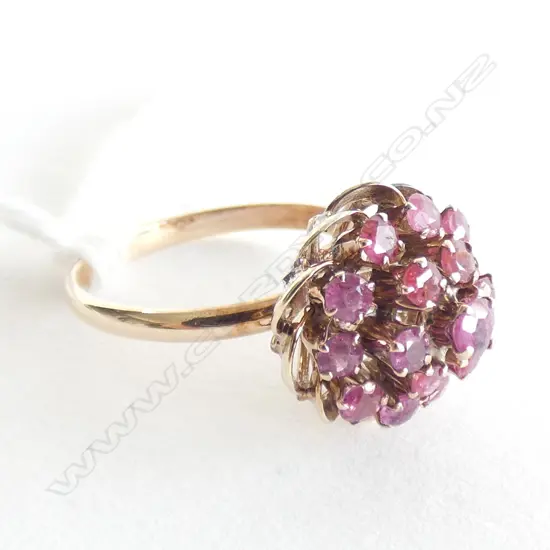 14CT GOLD RUBY PRINCESS RING