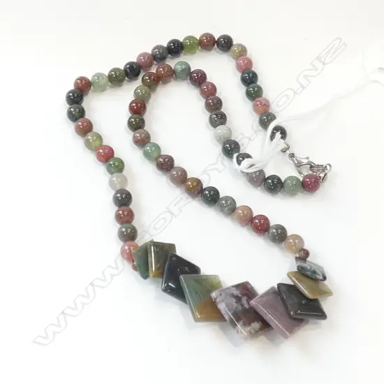 MOSS AGATE NECKLACE