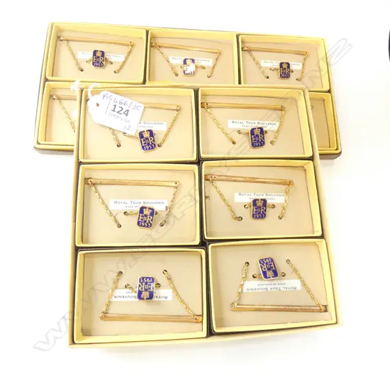 12 ROYAL TOUR 1953 SOUVENIR PINS