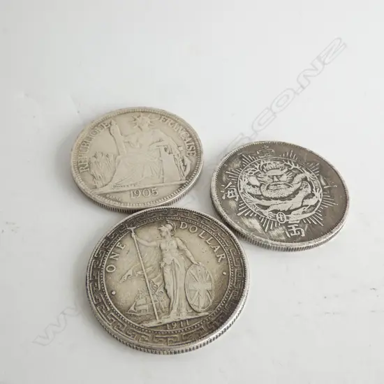 3 OLD ORIENTAL COINS
