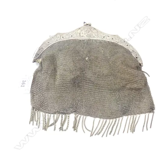 SILVER MESH PURSE C1910