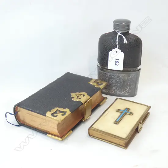 2 BIBLES & EP FLASK