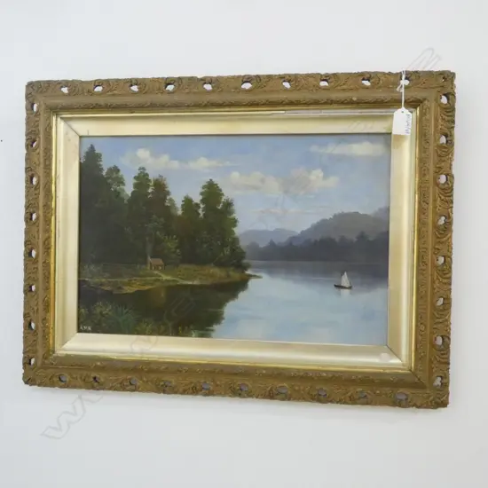 AUGUSTA RICHARDSON 'LAKE KANIERE' WEST COAST NZ 1902 295x450mm