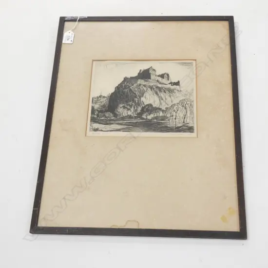 ROBERT C ROBERTSON EDINBURGH 1929 ETCHING.