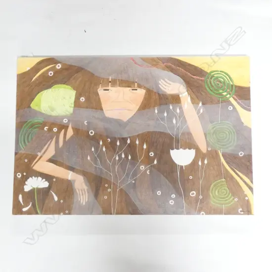 HANEUI KIM 'TEAR DROPS' ACRYLIC 2010 510x760mm