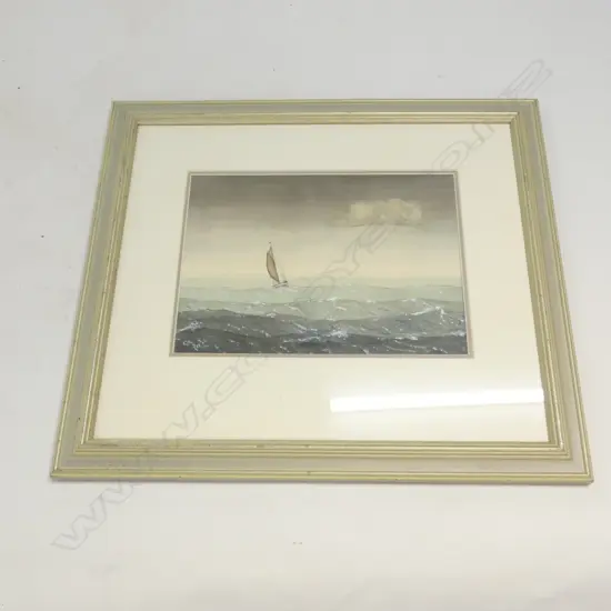 JOHN MITCHELL 'THE JANE GIFFORD IN HEAVY SEAS' W/C 2001 210x290mm