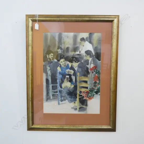 HARRY DAY STREET SCENE W/C 530x360mm