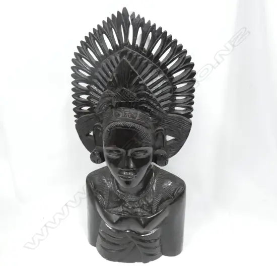 BALINESE FEMALE FIGURE CARVED WOOD 