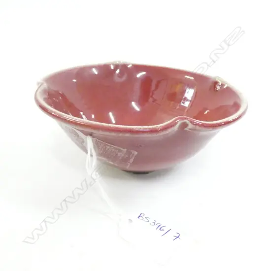 MING STYLE RED BOWL 145mm dia