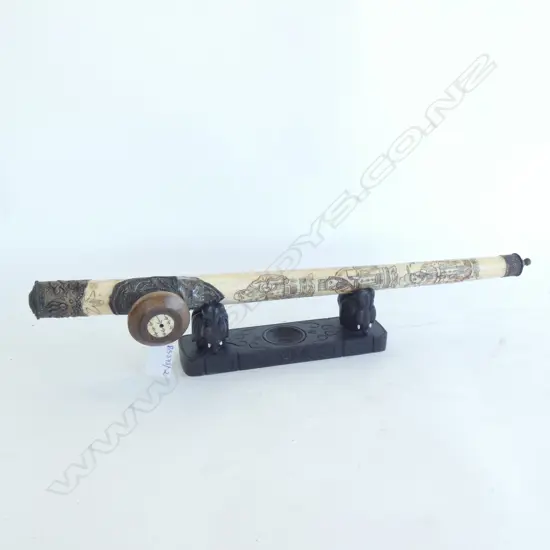 CHINESE BONE OPIUM PIPE L.495mm