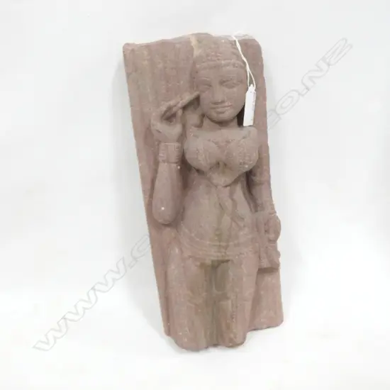 NZ OLD RIVER BED STONE PAVARTI CARVING H. 290MM