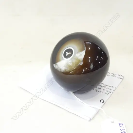 MICHAEL NOUROT GLASS PAPER WEIGHT 