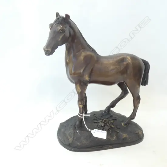 BRONZED METAL HORSE H.300mm