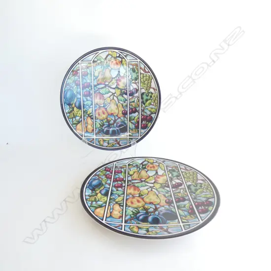 2 MASONS IRONSTONE FRUITS OF THE VINE PLATTERS