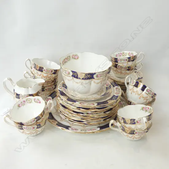 WILLIAM LOWE- ORNATE VICTORIAN TEA SET