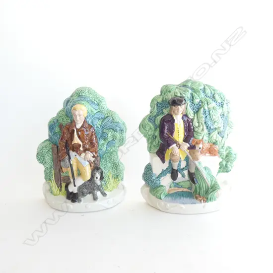 2 MASONS IRONSTONE BOXED FLAT BACKS