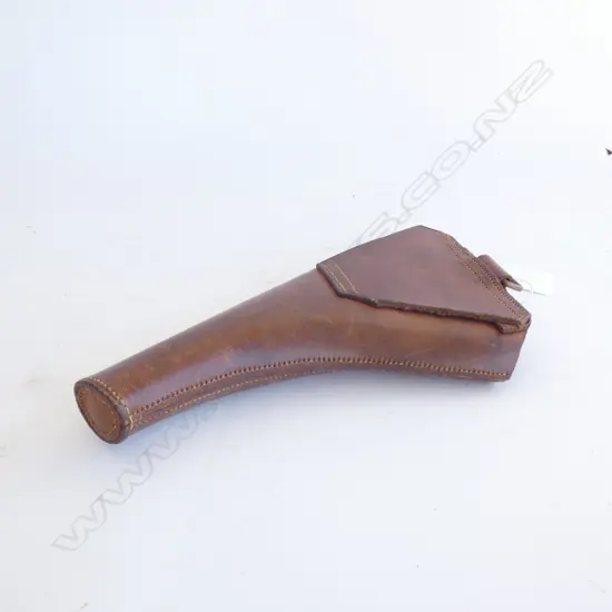 OLD STITCHED LEATHER PISTOL HOLSTER