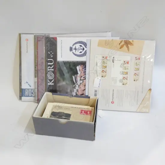 COMMEMORATIVE FIRST DAY COVERS + ASST. MODERN NZ STAMP PACKS