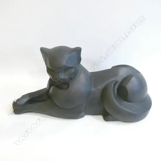 AUSTIN SCULPTURE OF RESTFUL CAT L 400MM