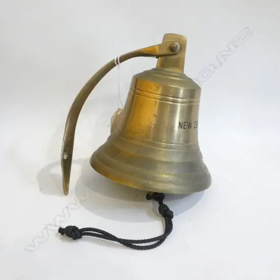 BRASS BELL ENGRAVED NZ PACIFIC 