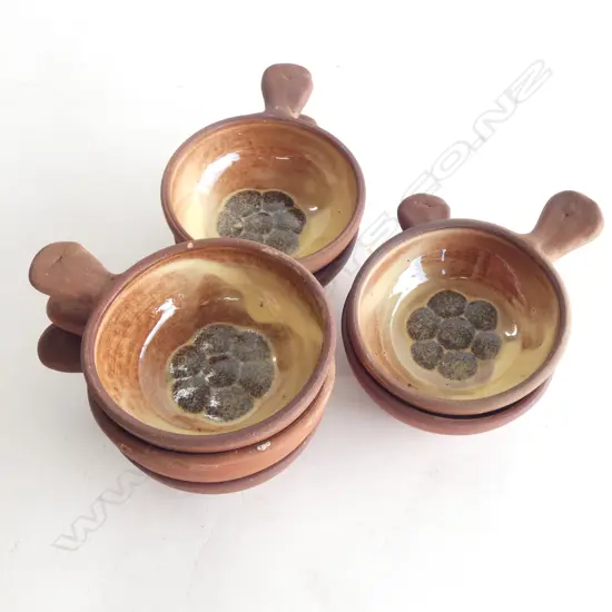 7 WINCHCOMBE POTTERY RAMEKINS 95mm dia