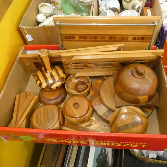 BOX LOT ASST. SOVEREIGN WARE TRAYS, LIDDED CONTAINERS ETC