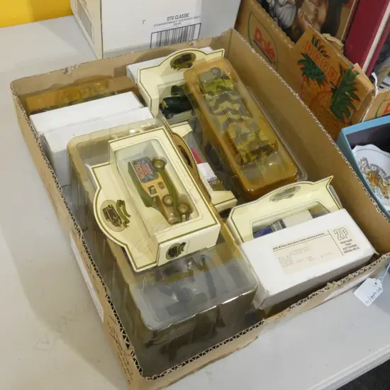 BOX LOT ASST. TOYS; MILTARY & TRUCKS