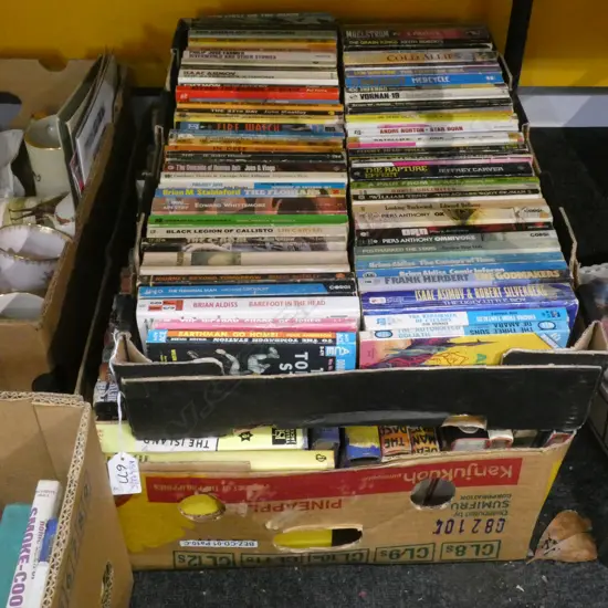 2 BOXES PULP SCI / FI BOOKS