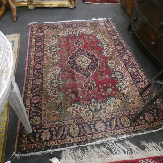 HAND KNOTTED WOOL PILE RUG...