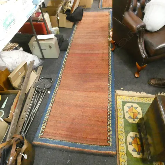 HAND KNOTTED ALL WOOL RUNNER 2970x750mm