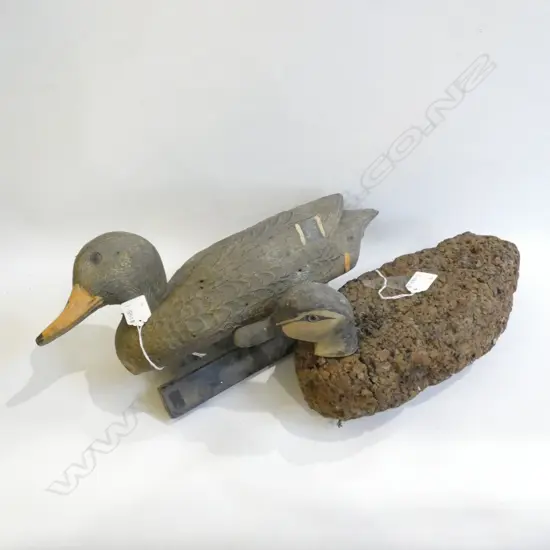2 VINTAGE DUCK DECOYS