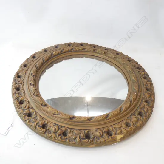ROUND GILT FRAMED WALL MIRROR DIA 420MM