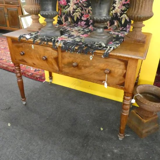 EARLY VICTORIAN MAHOGANY HALL TABLE H750 W1070 D540