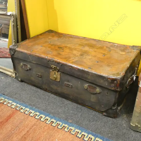 VINTAGE STEAMER TRUNK L.920mm