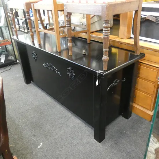 BLACK LACQUER HALL TABLE L 1700MM