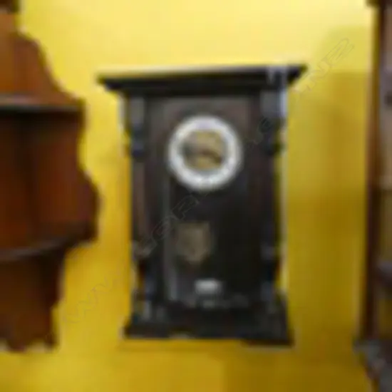 SM REGULATED WOODEN WALL CLOCK A/F 570 X 340MM