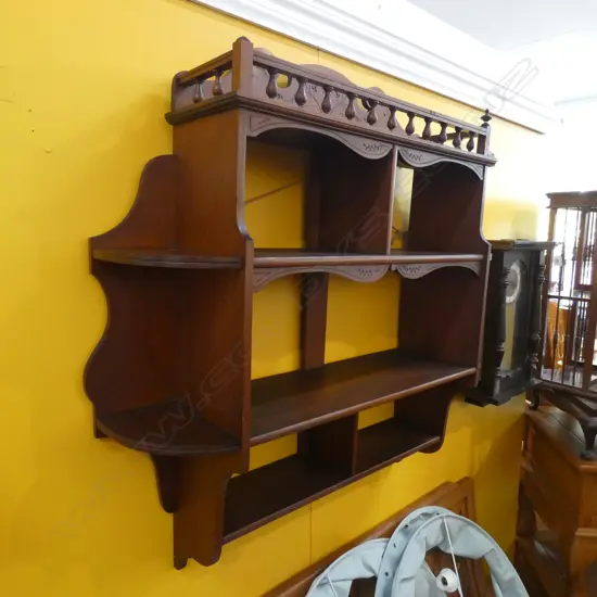 EDWARDIAN WHATNOT WALL MOUNTED 