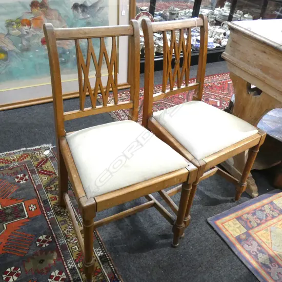 PR OLD CHAIRS; PADDED SEAT A/F