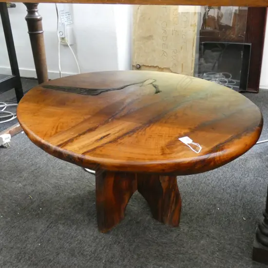 SOLID WOOD SIDE TABLE 815x680mm